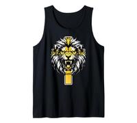 Lion Jésus Croix Dieu Bless I Can Do All Thing Through Christ Débardeur