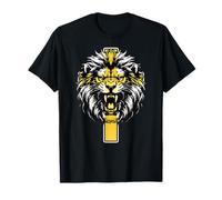 Lion Jésus Croix Dieu Bless I Can Do All Thing Through Christ T-Shirt