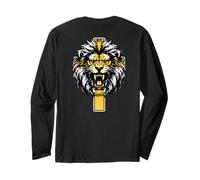 Lion Jésus I Can Do All Thing Through Christ Art on Back Manche Longue