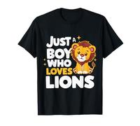 Lion, juste un garçon qui aime les animaux des Lions d'Afrique T-Shirt