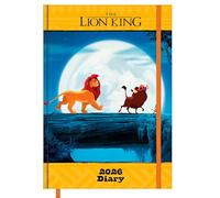 LION KING 2026 - Buchkalender A5 (15×21 cm) mit Simba, Nala, Timon & Pumbaa - Disney Planer mit Wochenübersicht & Notizbereich