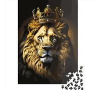 Lion King Puzzle 1000 Pièces Cadeau Unique Jeu Éducatif Défi Jouet À De Qualité Supérieure Peinture Art pour Adultes Et Enfants 1000pcs (75x50cm)