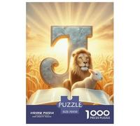 Lion Lamb J Puzzle 1000 Pièces Educa Jouet en Bois Cadeau Unique De l'art De La Décoration Jeu Éducatif Challenge Toy Adultes & Enfants des 14 Ans 70x50cm/1000pcs