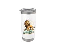 Lion Lion Leo Born to stand out Gobelet isotherme en acier inoxydable double paroi