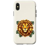 Lion Lion Signe du Zodiaque Roi de la Jungle Animal Sauvage Coque pour iPhone X/XS