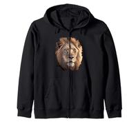 Lion majestueux dans la Savane Africaine Sweat à Capuche