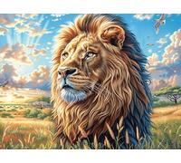 Lion mer de Fleurs 1000 Pieces Casse-tête Famille en Carton Épais Anti-Déchirure Animal de Compagnie Difficulté Moyenne Jeu De Société Anti-Stress Loisir Créatif Pas Cher Premium 1000 PCS