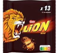 Lion Mini barres emballées à la crème pâtissière et au caramel 234g