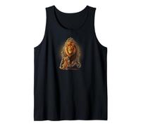 Lion Mirror Reflection Cat Kitty Ego Self Steam Débardeur