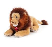 Lion Narciso Trudi | Mascotte en Peluche, Cadeau de Noël et d'anniversaire. | 20x20x38cm M | Animaux Exotiques tropicaux | modèle 27542