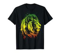 Lion of Judah African Roots Ethiopie Drapeau éthiopien reggae T-Shirt