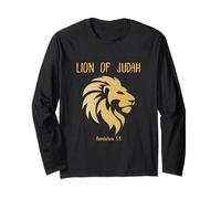 Lion of Judah Christian Revelation 5:5 Foi Verse de la Bible Manche Longue