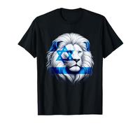 Lion of Judah Jewish Pride Drapeau Israël Force Unity T-Shirt