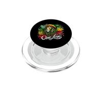 Lion of Judah One Reggae Love Heart Jamaica Rock Roots PopSockets PopGrip pour MagSafe
