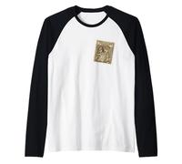 Lion of Judah Vintage Ethiopia Art Selassie Rasta Reggae Manche Raglan