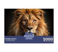 Lion Portrait Majestic Structure en Papier Fiable Excellent Loisir pour Se Détendre Après Le Travail Et Réduire La Fatigue Quotidienne 38x26cm/1000pcs
