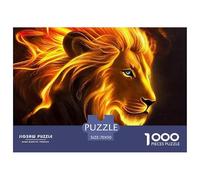 Lion Puzzle 1000 Pièces Art Collection bête of Prey Puzzle De Qualité Supérieure Adultes Et Enfants Dès 14 Ans70x50cm/1000pcs
