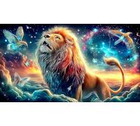 Lion Puzzle 1000 pièces Educa Cadeau Unique De l'art Décoration Jeu éducatif Challenge Toy pour Adultes et Enfants à partir de 14 Ans 75x50cm/1000pcs