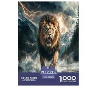 Lion Puzzle 1000 Pièces Educa Jouet en Bois Cadeau Unique De l'art De La DécoRation Jeu Éduchatif Challenge Toy pour Adultes Et Enfants À Partir De 12 Ans 38x26cm/1000pcs