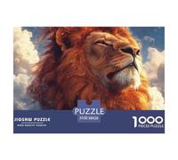 Lion Puzzle Adulte 1000 Pièces Lion Féroce L'Excellence dans Les Défis De Puzzle - pour Une Large Audience : Homme, Femme, Adulte, Enfant Dès 14 Ans 38x26cm/1000pcs