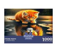 Lion Puzzle De 1000 Pièces : Amusez-Vous Seul Ou en Groupe - Idéal pour Les Amateurs De Puzzles !