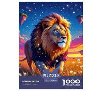 Lion Puzzle De 1000 Pièces pour Adultes Art Collection bête of Prey Puzzle De Qualité Supérieure pour Enfants À Partir De 14 Ans70x50cm/1000pcs