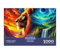Lion Puzzle pour Adultes Classiques Roi des bêtes Cadeau Jouet Coloré Décoration Moderne Jeux De Puzzle pour Toute La Famille 70x50cm/1000pcs