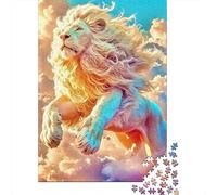 Lion Puzzles 1000 Pièces Cadeau Unique Jeu Éduchatif Défi Jouet À De Qualité Supérieure Peinture Art pour Adultes Et Enfants 1000pcs (75x50cm)