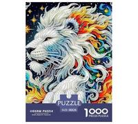 Lion Puzzles 1000 Pièces pour Adultes Classique Impossible Loisir Détente Écologique Art Classique 38x26cm/1000pcs