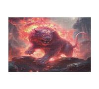 Lion Puzzles Adultes 1000 Pièces en Bois, Jouet De Puzzle De Défi De Cerveau pour des EnfFourmis, D’Intelligence （75×50cm）