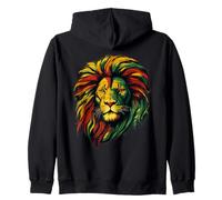 Lion Rasta Rastafari Jamaïque Drapeau Couleurs Reggae Lover Sweat à Capuche