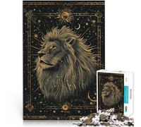 Lion Royal Puzzles de 1000 pièces pour Adultes Difficile à réaliser mais Amusant et Humoristique Super Cadeau 38x26cm