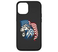 Lion Rugissant avec Drapeaux des États-Unis et d'Israël - United Support Coque pour iPhone 12/12 Pro