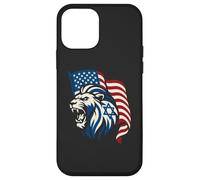 Lion Rugissant avec Drapeaux des États-Unis et d'Israël - United Support Coque pour iPhone 12 Mini