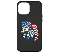 Lion Rugissant avec Drapeaux des États-Unis et d'Israël - United Support Coque pour iPhone 12 Pro Max