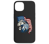Lion Rugissant avec Drapeaux des États-Unis et d'Israël - United Support Coque pour iPhone 13