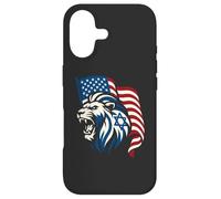 Lion Rugissant avec Drapeaux des États-Unis et d'Israël - United Support Coque pour iPhone 17