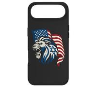 Lion Rugissant avec Drapeaux des États-Unis et d'Israël - United Support Coque pour iPhone Air