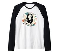 Lion Rugissant flèches tribales Cercle de la Jungle Manche Raglan