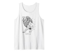 Lion Rule the Wild, Royal King Fierce Predator Jungle Ambiance Débardeur