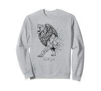 Lion Rule the Wild, Royal King Fierce Predator Jungle Ambiance Sweatshirt