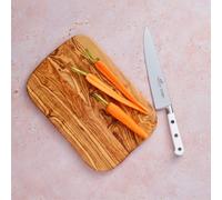 Lion Sabatier 800483 Toque Blanche Couteau de Cuisine Forgé 20 cm | Fabriqué en France, Lame et Rivets en Inox, Idéal pour Émincer, Trancher et Hacher avec Précision