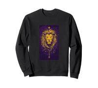 Lion Sauvage Majestueux Art Spirituel Nature Religion Chrétienne Sweatshirt