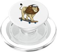Lion Skater Skateboard Sport PopSockets PopGrip pour MagSafe