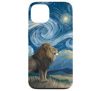 Lion sous Le Ciel étoilé Van Gogh Celestial Swirls Art Coque pour iPhone 13