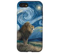 Lion sous Le Ciel étoilé Van Gogh Celestial Swirls Art Coque pour iPhone SE (2020) / 7/8