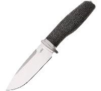 Lion Steel Couteau fixe lame M390 NOIR Burlap, garde Ti, étui en cuir AH BLB