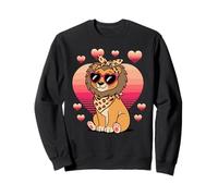 Lion Sunglasses Valentines Day Sweatshirt