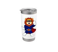 Lion Super-héros Cape Gobelet isotherme en acier inoxydable double paroi