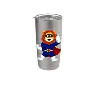 Lion Super-héros Cape Gobelet isotherme en acier inoxydable double paroi
